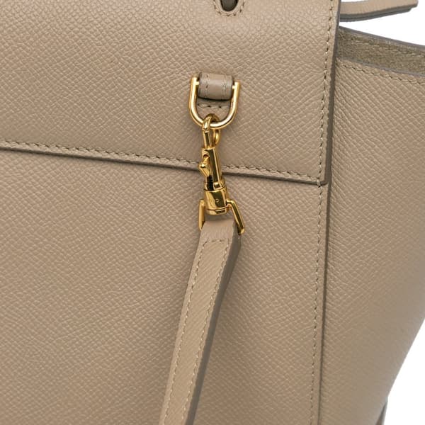 Pre-owned Celine Pico Grained Calfskin Belt Bag Brown