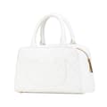 Miniatyrbilde 2 av 10: Pre-owned Chanel CC Quilted Caviar Bowling Bag White