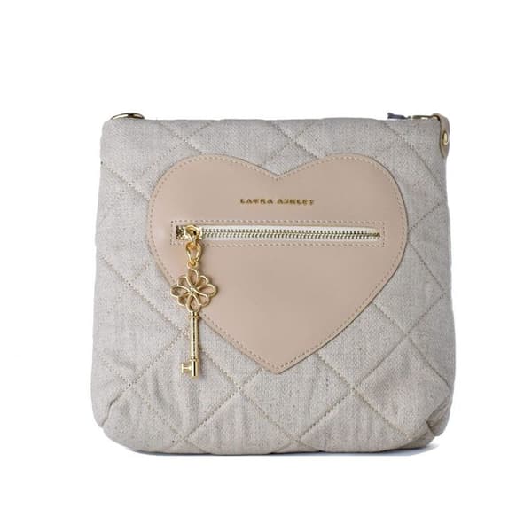 Axelväska - Laura Ashley - DIXIECREAM - Läder - Justerbar axelrem - Beige