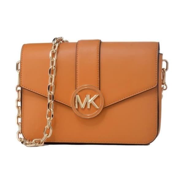 Handväska - MICHAEL KORS - 35S2GNML2L-HONEY-COMB - Orange - 23x5x17 cm - Dragkedja
