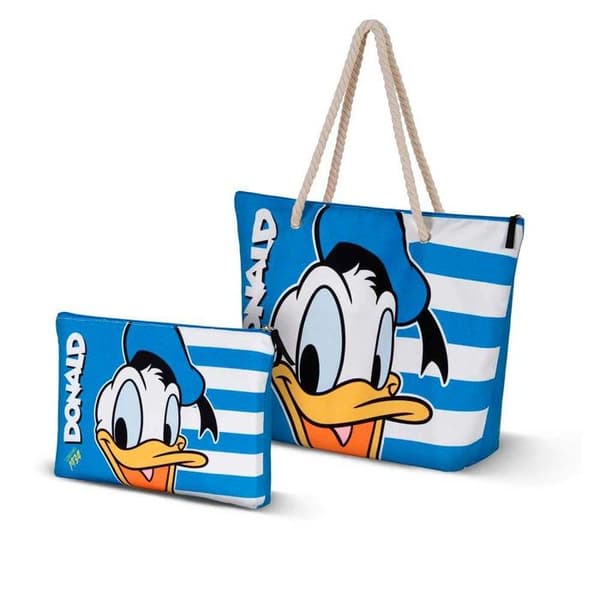 Strandväska Sol - Disney Kalle Anka Sjöman - Blå - One Size