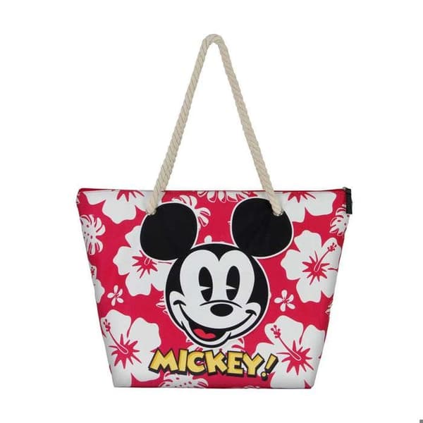 Strandväska - KARACTER MANIA - Disney Mickey Mouse Hawaii - Röd - One size