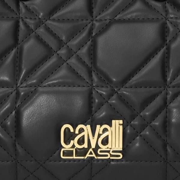 Handväska - CAVALLI CLASS - Rosangela - Svart - 29 cm - Axelrem - Dragkedjestängning