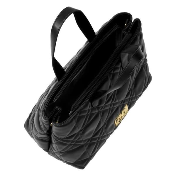 Handväska - CAVALLI CLASS - Rosangela - Svart - 29 cm - Axelrem - Dragkedjestängning