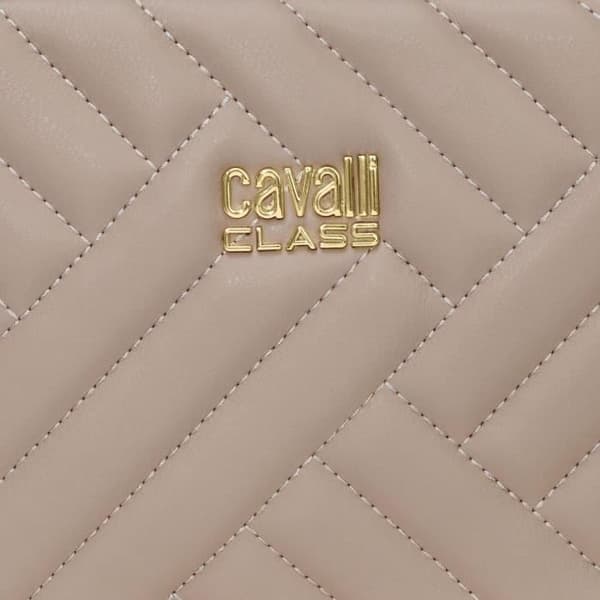 Axelremsväska - CAVALLI CLASS - Marzia - 22 cm - Beige - Zip - Dam