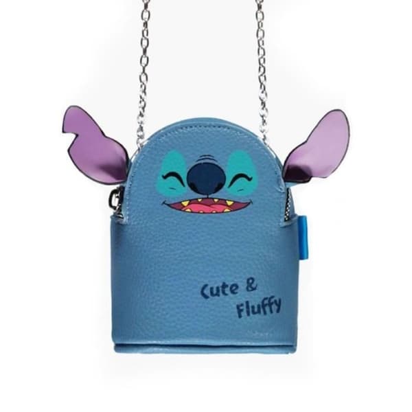 Disney Micro Stitch 3D Axelväska - Söt &amp; Fluffig
