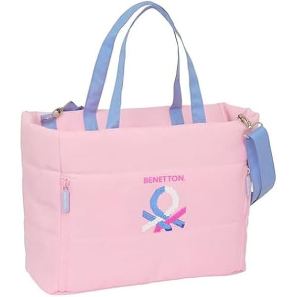 Safta Benetton Pink 14,1'' laptopväska med ficka - Barn - Rosa - Syntet