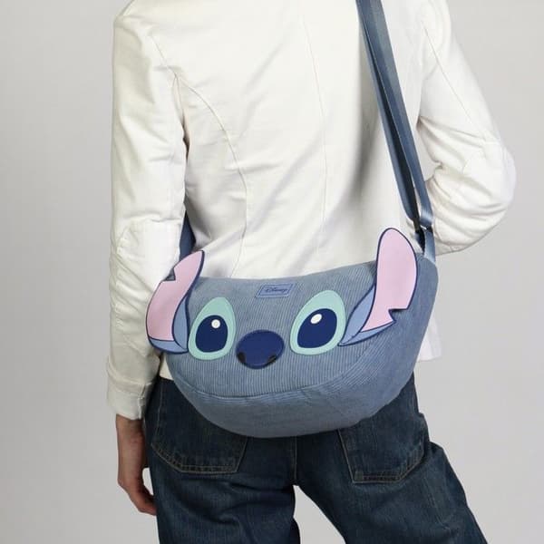 Handväska - KARACTER MANIA - Lilo and Stitch - Manchester - Dragkedja - Blå