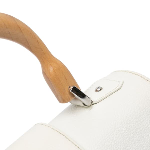 Pre-owned Goyard Mini Goyardine Saigon Souple White