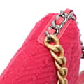 Miniatyrbild 8 av 10: Pre-owned Chanel Tweed 19 Wallet On Chain Pink