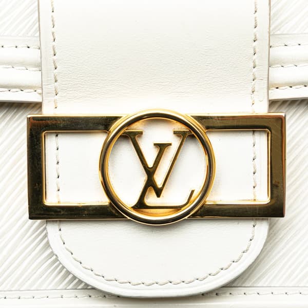 Pre-owned Louis Vuitton Epi Mini Dauphine White