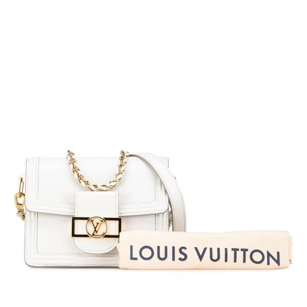 Pre-owned Louis Vuitton Epi Mini Dauphine White