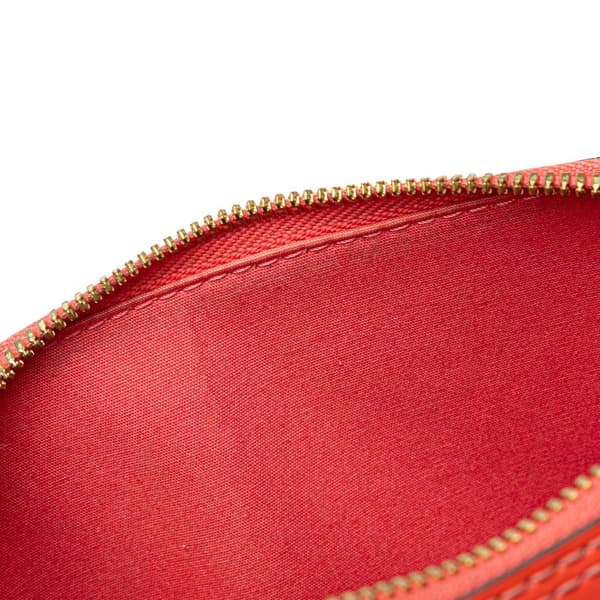 Pre-owned Louis Vuitton Monogram Vernis Alma BB Orange
