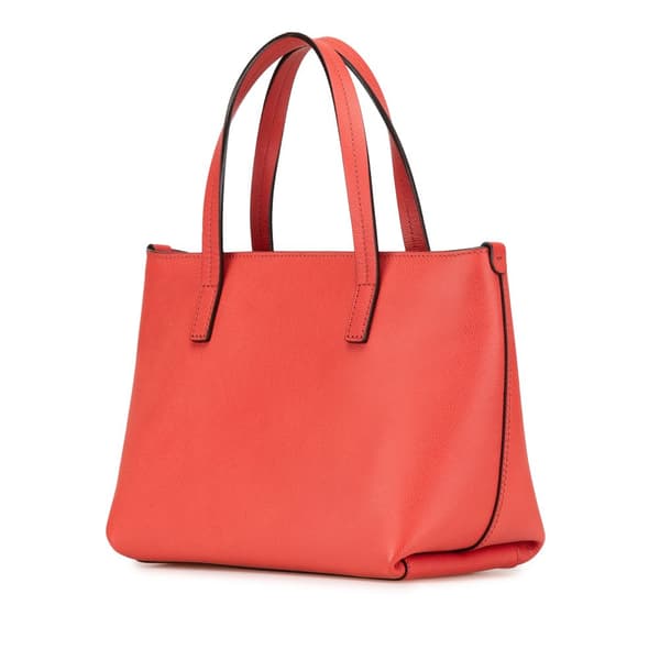 Pre-owned Ferragamo Leather Gancini Handbag Red