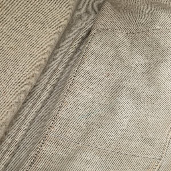 Pre-owned Prada Denim Canapa Logo Satchel Gray