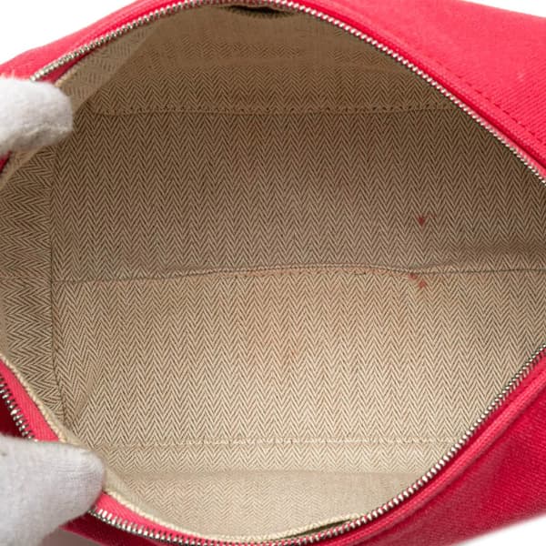 Pre-owned Hermès Small Toile Bride A Brac Pink