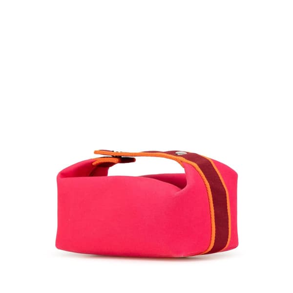 Pre-owned Hermès Small Toile Bride A Brac Pink