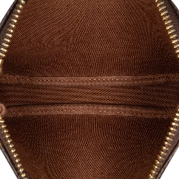 Pre-owned Louis Vuitton Monogram Mini Pochette Accessoires Brown