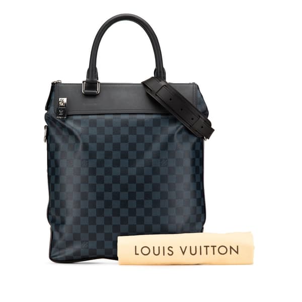 Pre-owned Louis Vuitton Damier Cobalt Greenwich Tote Blue