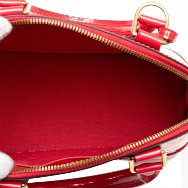 Pre-owned Louis Vuitton Monogram Vernis Alma BB Pink