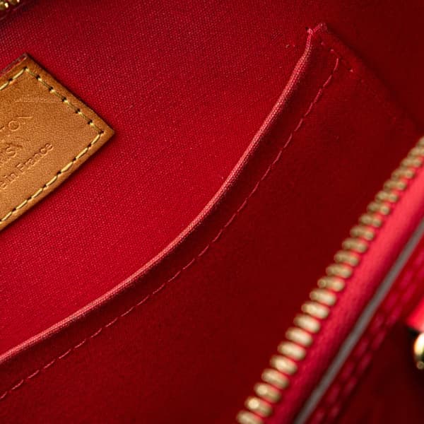 Pre-owned Louis Vuitton Monogram Vernis Alma BB Pink