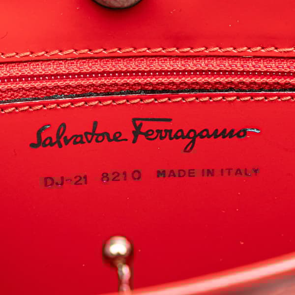 Pre-owned Ferragamo Leather Handbag Red