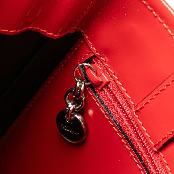 Pre-owned Ferragamo Leather Handbag Red
