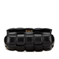 Miniatyrbillede 3 af 10: Pre-owned Bottega Veneta Nappa Intrecciato Padded Chain Cassette Satchel Black