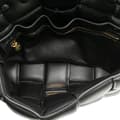 Miniatyrbillede 4 af 10: Pre-owned Bottega Veneta Nappa Intrecciato Padded Chain Cassette Satchel Black