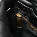 Miniatyrbillede 6 af 10: Pre-owned Bottega Veneta Nappa Intrecciato Padded Chain Cassette Satchel Black