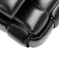 Miniatyrbillede 9 af 10: Pre-owned Bottega Veneta Nappa Intrecciato Padded Chain Cassette Satchel Black