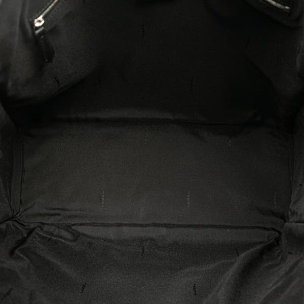 Pre-owned Fendi Large Nylon Fendi Faces Tote Black