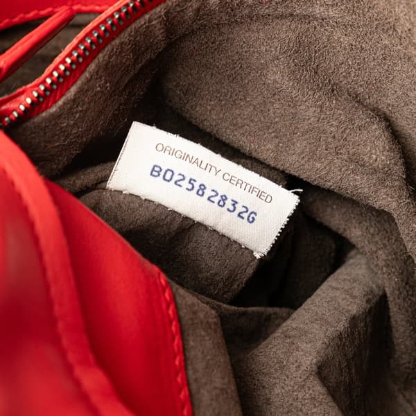 Pre-owned Bottega Veneta Small Intrecciato Roma Red