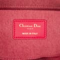 Miniatyrbild 5 av 10: Pre-owned Dior Medium Denim Macrocannage Lady D Joy Pink
