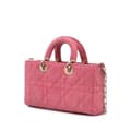 Miniatyrbild 2 av 10: Pre-owned Dior Medium Denim Macrocannage Lady D Joy Pink
