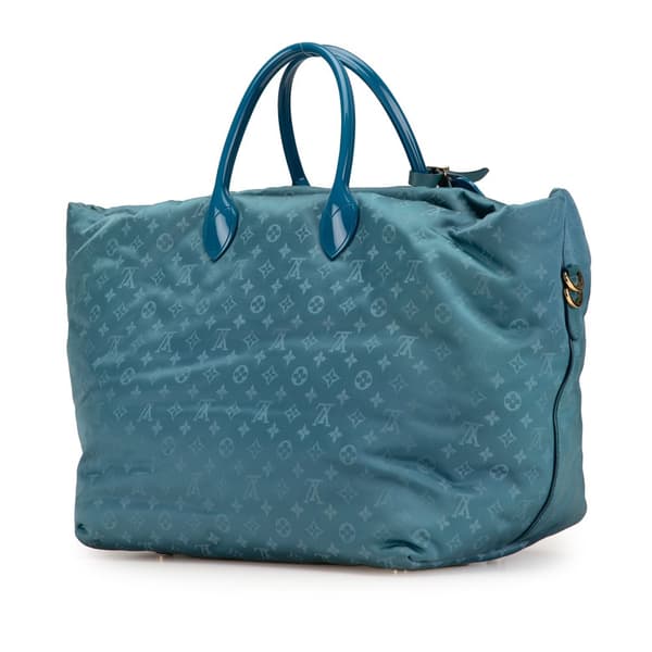 Pre-owned Louis Vuitton Monogram Nylon Nouvelle Vague Beach Bag Blue