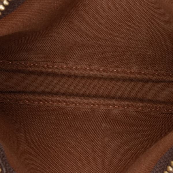 Pre-owned Louis Vuitton Monogram Mini Pochette Accessoires Brown
