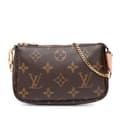 Miniatyrbilde 1 av 8: Pre-owned Louis Vuitton Monogram Mini Pochette Accessoires Brown