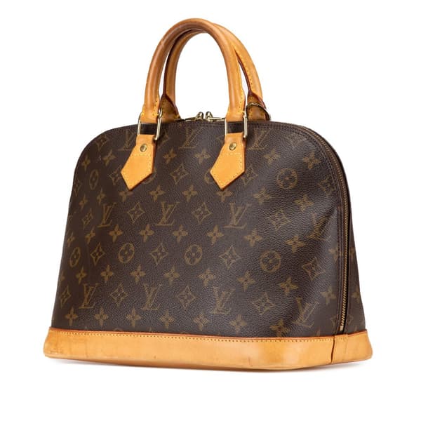 Pre-owned Louis Vuitton Monogram Alma PM Brown