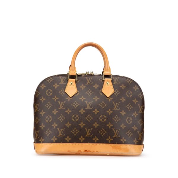 Pre-owned Louis Vuitton Monogram Alma PM Brown