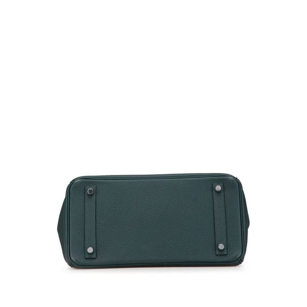 Pre-owned Hermès Togo Birkin Retourne 30 Green