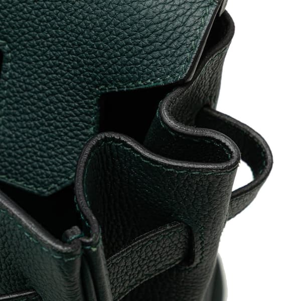 Pre-owned Hermès Togo Birkin Retourne 30 Green