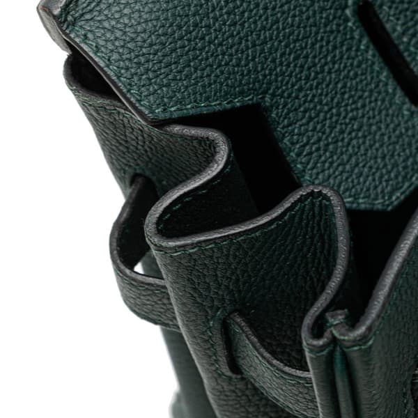Pre-owned Hermès Togo Birkin Retourne 30 Green