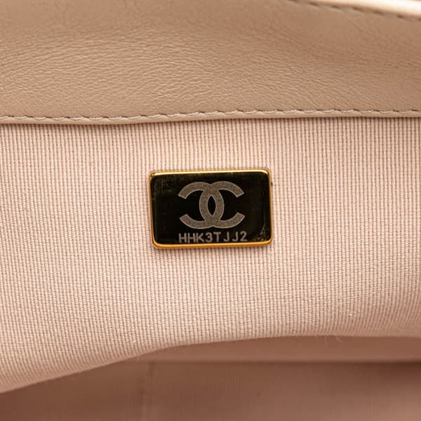 Pre-owned Chanel Large Lambskin 19 Flap Brown