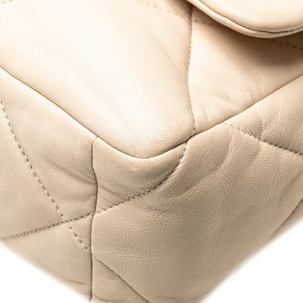 Pre-owned Chanel Large Lambskin 19 Flap Brown