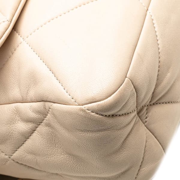 Pre-owned Chanel Large Lambskin 19 Flap Brown