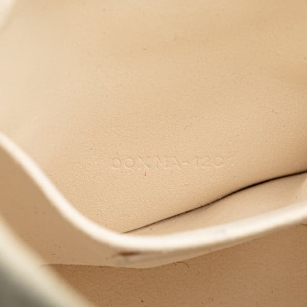 Pre-owned Dior Small Leather Vibe Drawstring Bucket White