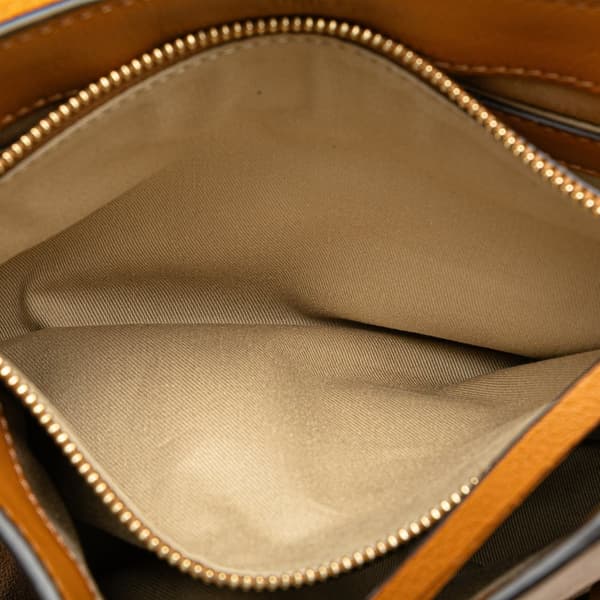 Pre-owned Chloé Small Leather Faye Day Satchel Brown