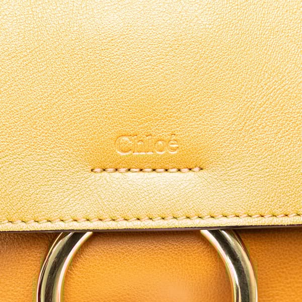 Pre-owned Chloé Small Leather Faye Day Satchel Brown