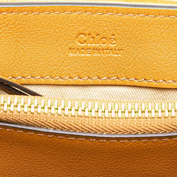 Pre-owned Chloé Small Leather Faye Day Satchel Brown